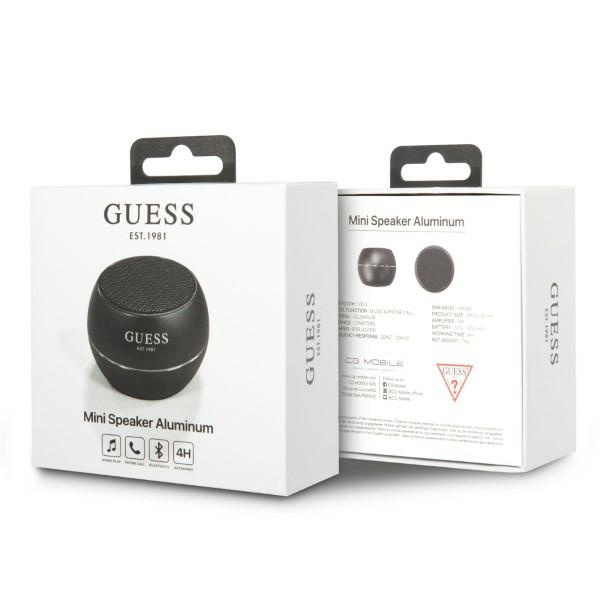 Guess speaker Bluetooth GUWSALGEK Speaker mini black/black