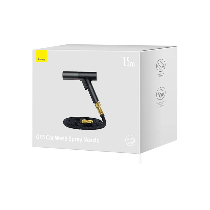 Mycí pistole Baseus Baseus - sprinkler, myčka 7,5 m - černá (GF5)