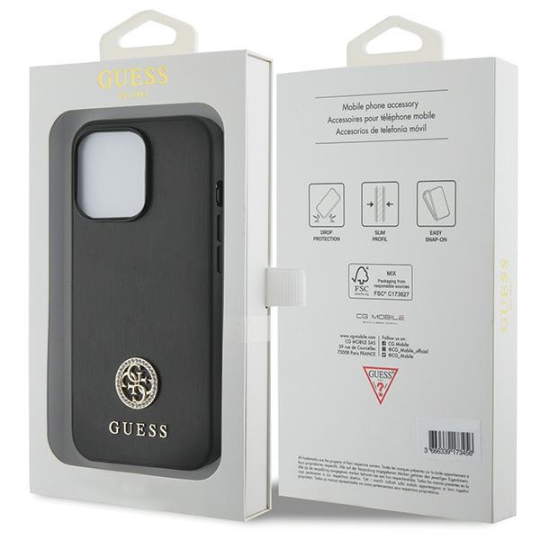Guess GUHCP13XPS4DGPK iPhone 13 Pro Max 6.7" noir/noircase Strass Metal Logo