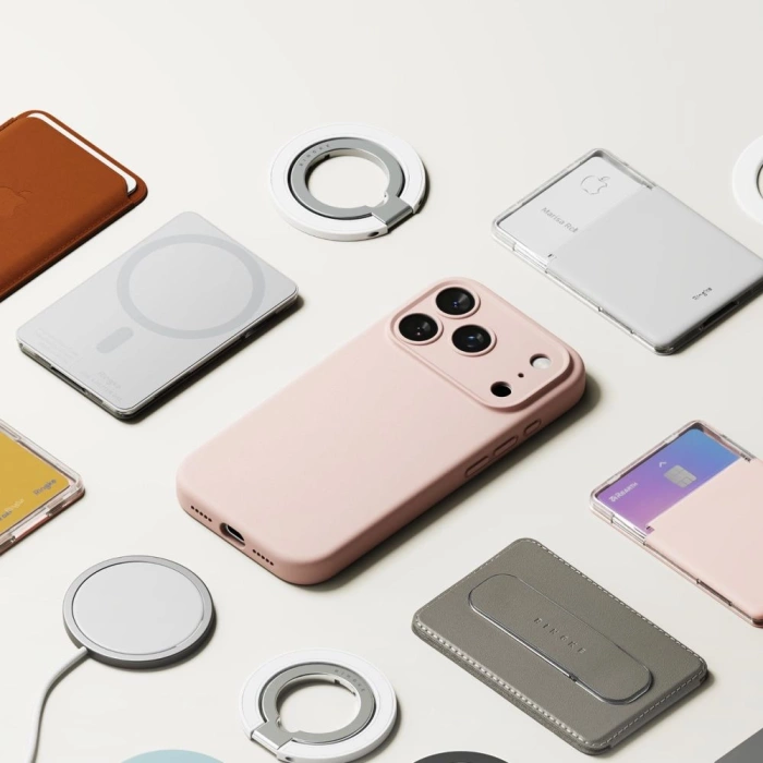 RINGKE SILICONE MAGNETIC MAGSAFE IPHONE 17 PRO MAX PINK SAND
