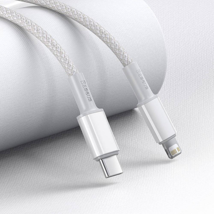 Baseus USB Type C - Lightning cable Power Delivery fast charge 20 W 1 m white (CATLGD-02)