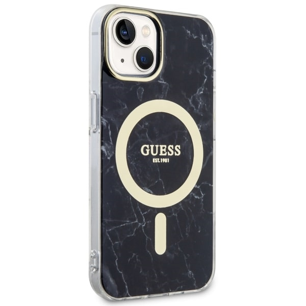 Cover Guess GUHMP14MPCUMAK iPhone 14 Plus 6,7" nero/nero durocase Marmo MagSafe Case