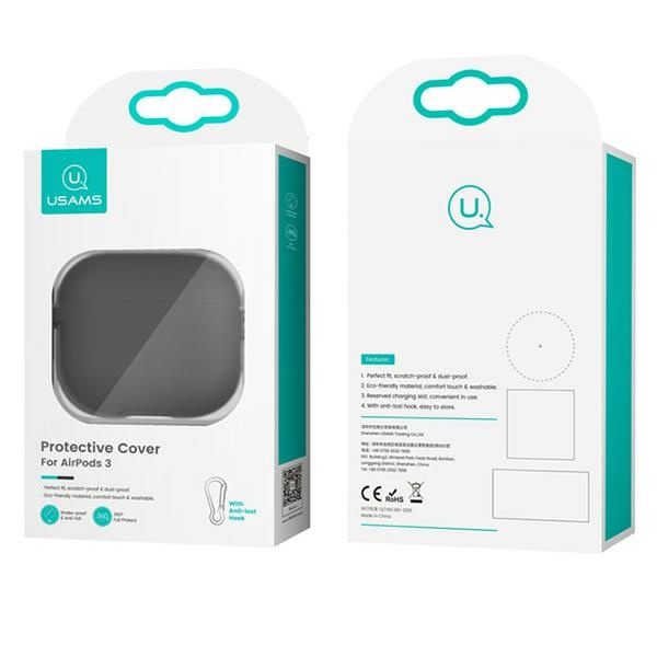 Pouzdro USAMS Apple AirPods 3 Ochranný silikonový růžový Case