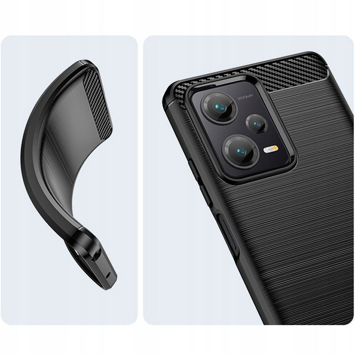 Telefontok Tech-protect Tpucarbon Xiaomi Redmi Note 12 / Poco X5 5G Fekete Case