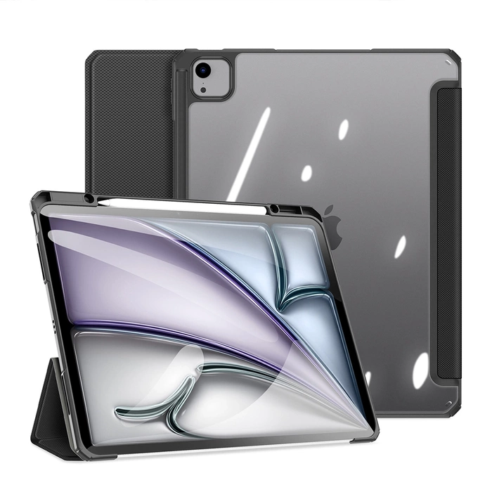 Dux Ducis Toby case with flap and stand for iPad Air 13&quot; 2024 / iPad Pro 12.9&quot; 2018-2022 - black