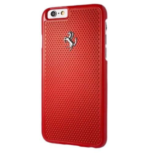Case FERRARI Apple iPhone 6 6S Perforated Aluminum Red Case