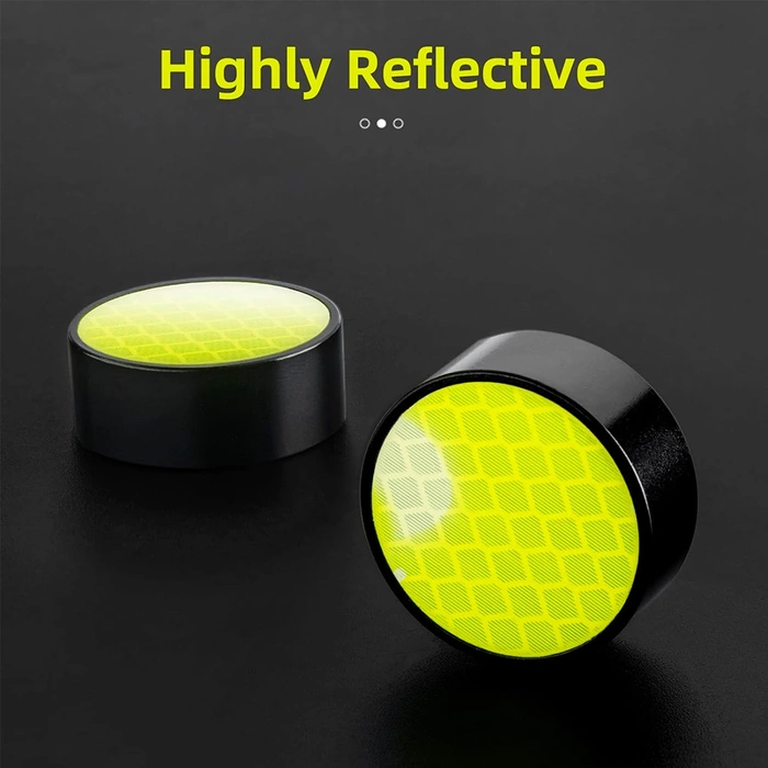 Manopole per bicicletta Rockbros 40720007001 con catarifrangente - nere