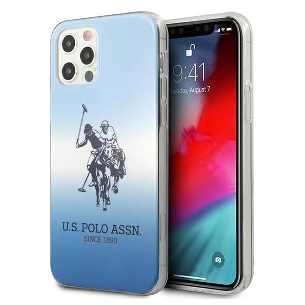 Cover US POLO Apple iPhone 12 12 Pro Gradient Collection USHCP12MPCDGBL Custodia blu