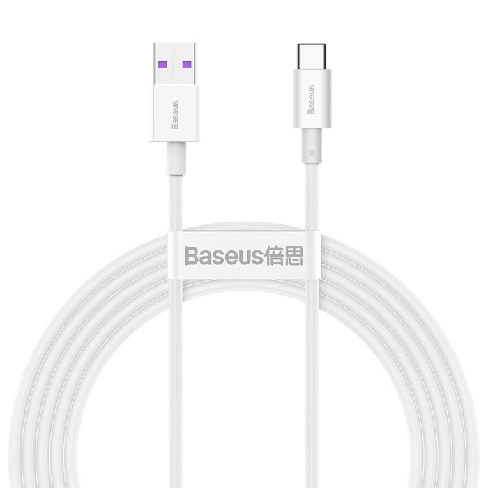 Baseus Superior cable USB - USB TypeC 66 W 6A 2 m White (CATYS-A02)