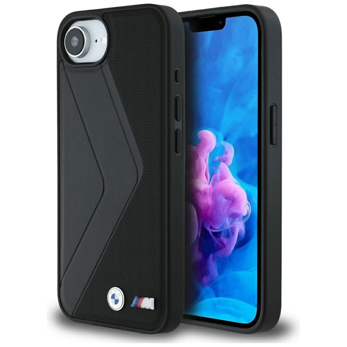 Case BMW Oversized Stripes MagSafe to iPhone 16e black