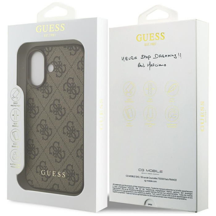 Etui Guess 4G Classic do iPhone 17       brązowy
