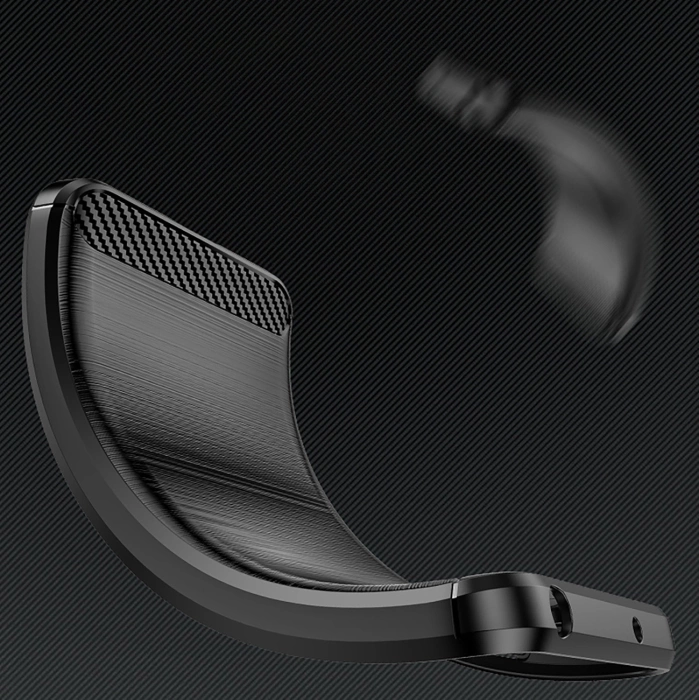 Carbon Case Silikonhülle für Samsung Galaxy S24 FE - Schwarz