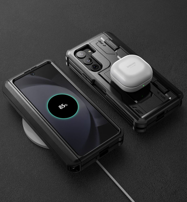 Hülle Tech-Protect Kevlar Pro Stift Galaxy Z Fold 5 Schwarz Case