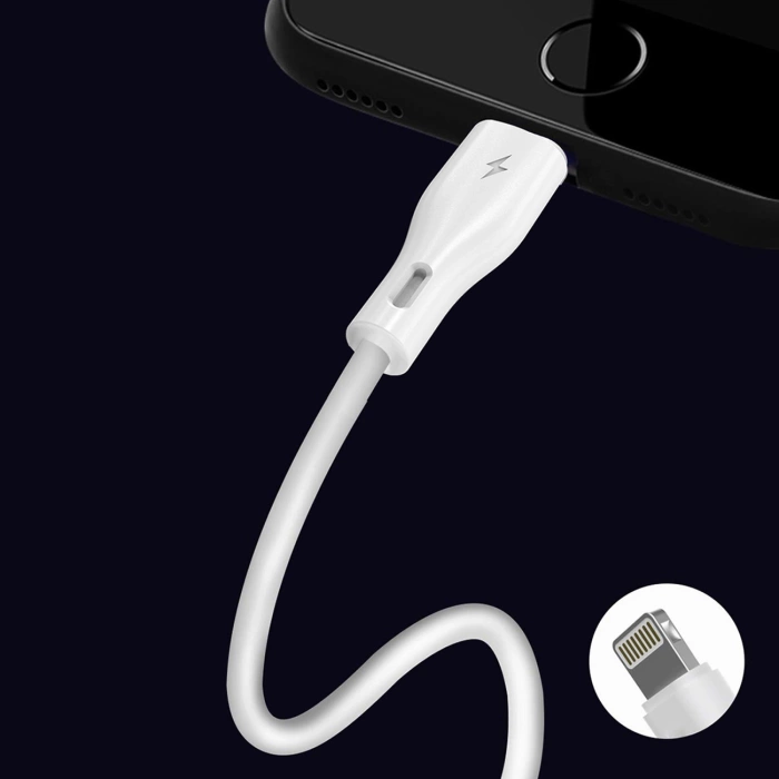 Dudao kabel kabel USB / Lightning 5A 1m bílý (L2L 1m bílý)