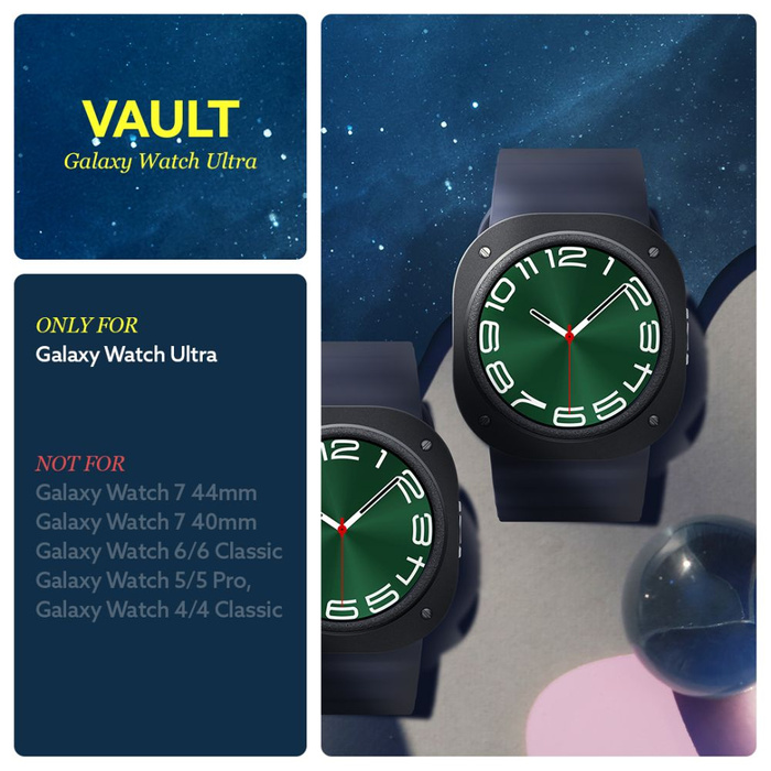 Caseology Galaxy Watch MATTE VOLTA SAMSUNG ULTRA (47 MM) NERO
