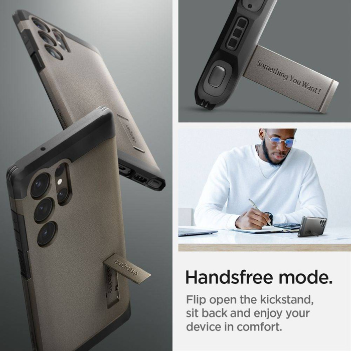 Hülle Spigen Tough Armor GALAXY S23 ULTRA GUNMETAL