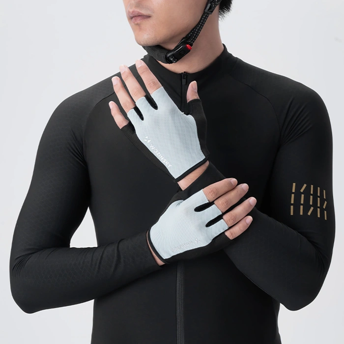 Rękawiczki rowerowe Wozinsky WRR-02L rozmiar L - szare