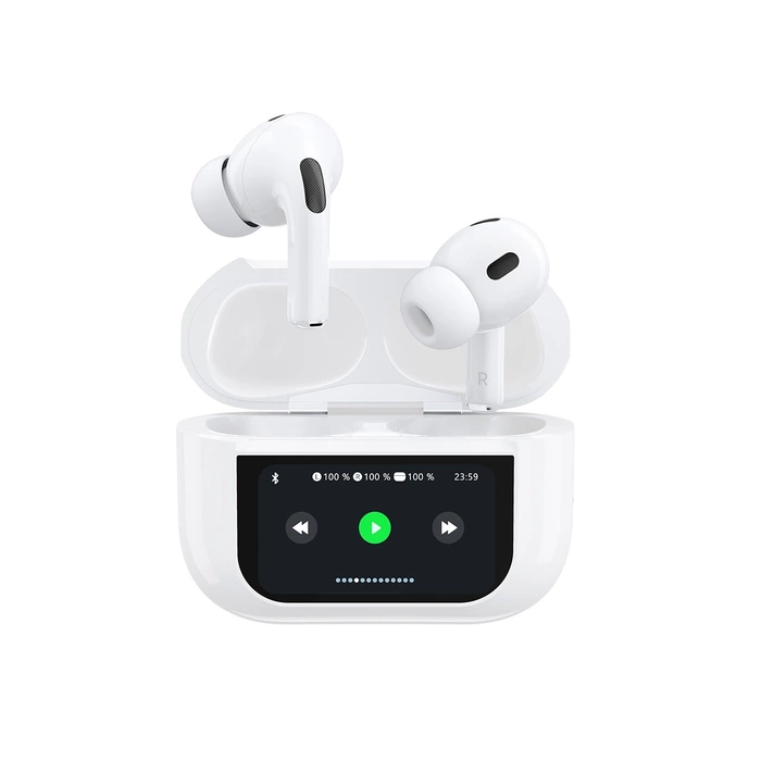 Dudao U19 In-Ear TWS kabelloser Bluetooth 5.3 Kopfhörer mit LED-Anzeige – Weiß