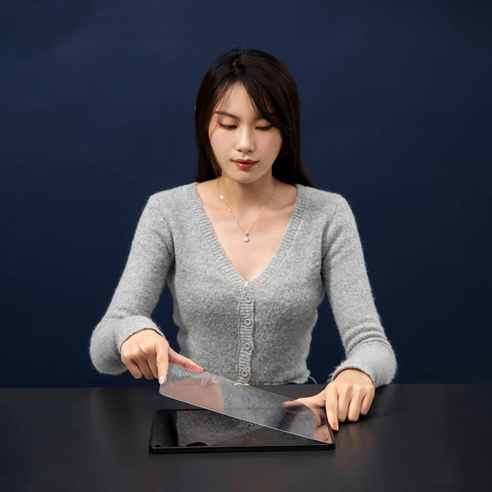 Baseus 2x Vollglasfolie 0,3mm für iPad Pro 12,9&#39;&#39; 2021 (5. Gen.) / 2020 (4. Gen.) / 2018 (3. Gen.) mit Montagesatz