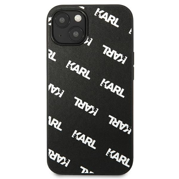 Hülle KARL LAGERFELD Apple iPhone 13 Mini Allover Schwarz Hartcase