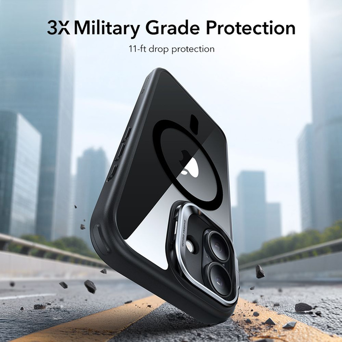 ESR CLASSIC HYBRID KICKSTAND MagSafe IPhone 17 CLEAR/BLACK