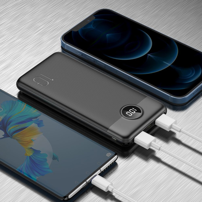 Powerbank Veger L10S (W1105PD) PD QC3.0 2A 20W 10000 mAh czarny