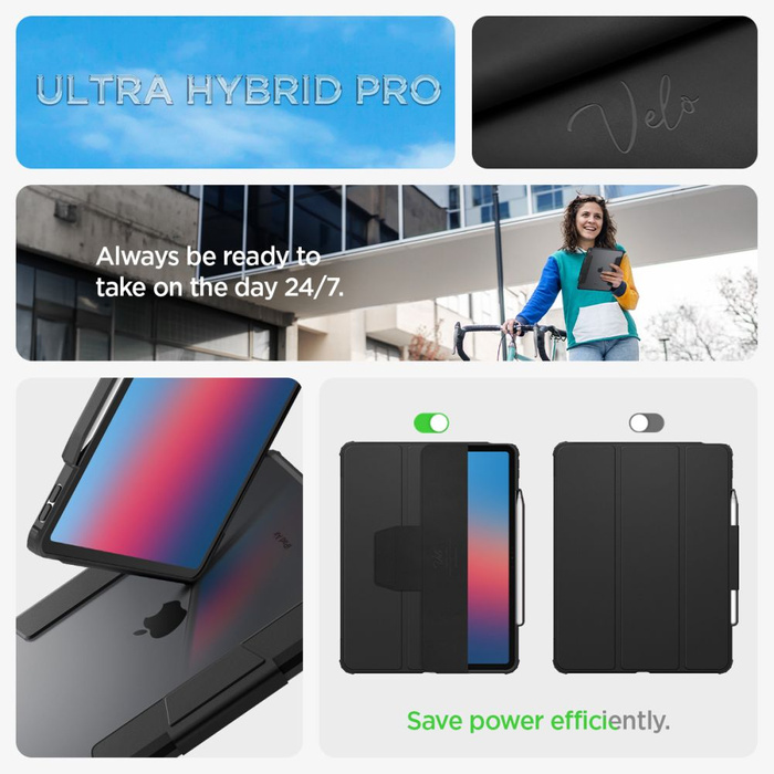 Spigen Ultra Hybrid IPad "PRO" AIR 13 2024 SCHWARZ