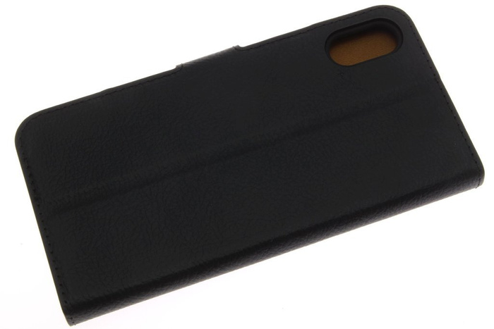    XS Slim Billetera con cierre de solapa en piel ecológica negra Xqisit