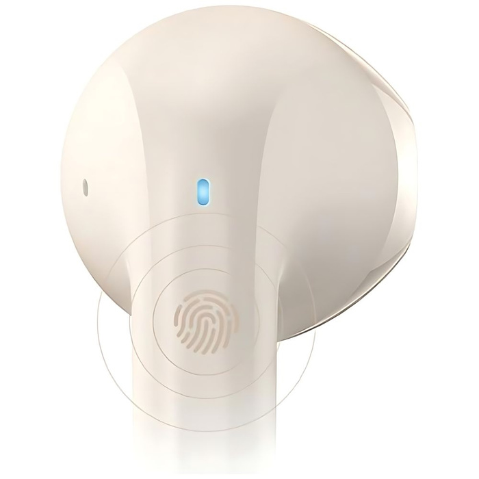 USAMS Słuchawki Bluetooth 5.3 TWS Rhymbo Series bezprzewodowe beżowy/beige BHUYO02 (US-YO17)