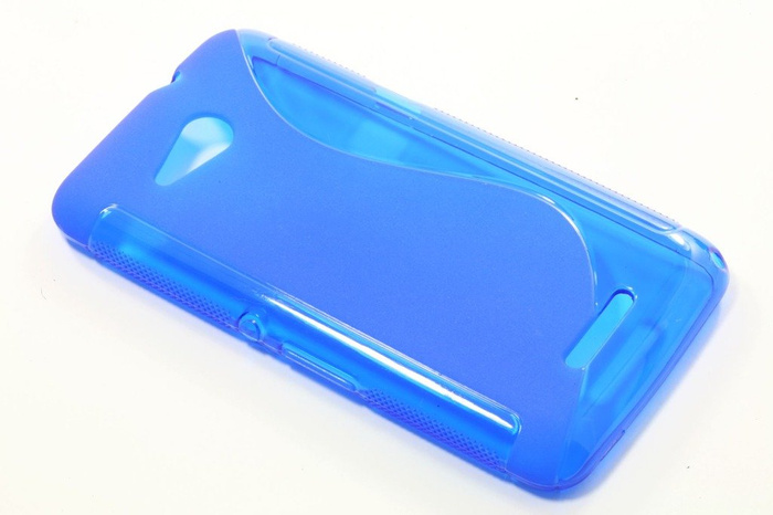 Housse S-Line Sony Xperia E4G Bleu Coque Silicone