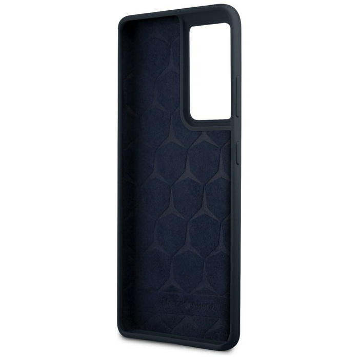 Puzdro MERCEDES Samsung Galaxy S21 Ultra Silicone Line MEHCS21LSILNA Blue Hardcase
