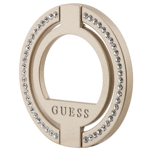 Guess MagSafe Anillo soporte GUMRSALDGD oro/oro Rhinestone