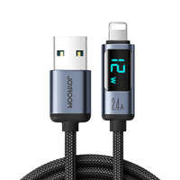 Cavo Lightning - USB A 2.4A 1.2m con display LED Joyroom S-AL012A16 - nero