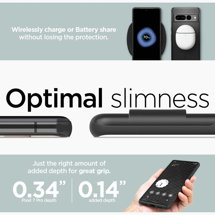 Spigen Thin Fit GOOGLE PIXEL 7 PRO Cover NERO