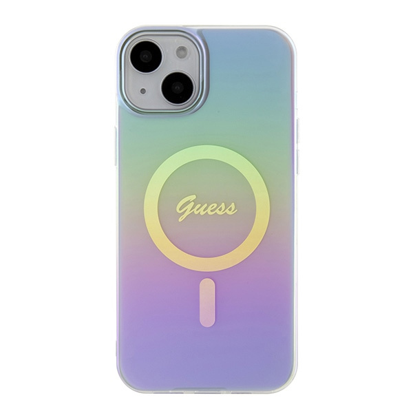 Hülle Guess GUHMP15MHITSU iPhone 15 Plus 6,7" lila/violett hartcase IML Iridescent MagSafe Case