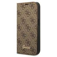 Guess GUBKP14LHG4SHW iPhone 14 Pro 6.1" braun/braun Buch 4G Vintage Gold Logo