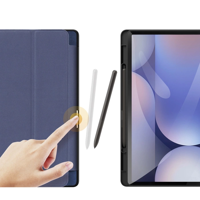 Dux Ducis Domo Hülle für Samsung Galaxy Tab S10 Plus/S9 Plus/S9 FE Plus – blau