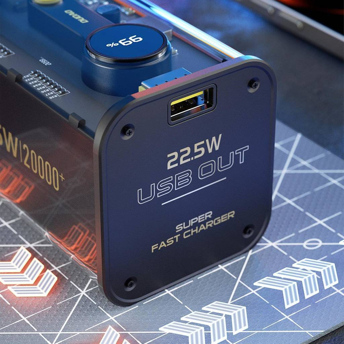 Powerbank Dudao 20000mAh 1xUSB-A / 1xUSB-C 22.5W PD negro (K16Pro)