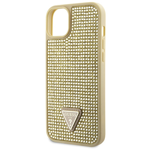 Coque Guess GUHCP14SHDGTPD iPhone 14 6.1" or/durcase Rhinestone Triangle Case