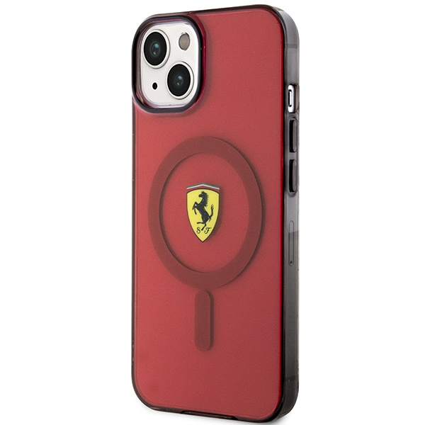 Cover Ferrari FEHMP14SURKR iPhone 14 6,1" rosso/rosso durocase traslucido MagSafe Case
