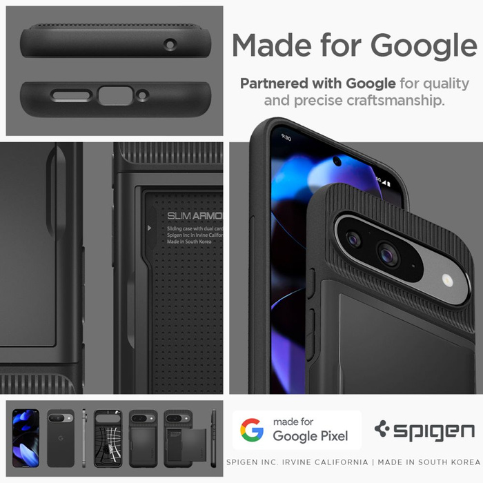 Cover Spigen Slim Armor CS GOOGLE PIXEL 9 / 9 PRO NERO