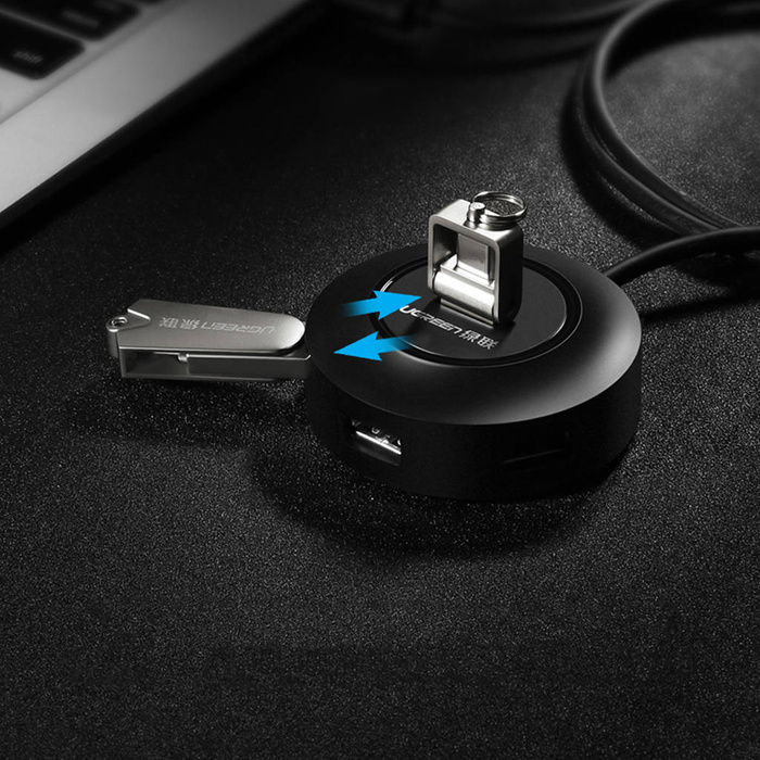 Ugreen HUB 4en1 4xUSB-A 2.0 480Mbps 1m blanco (CR106)