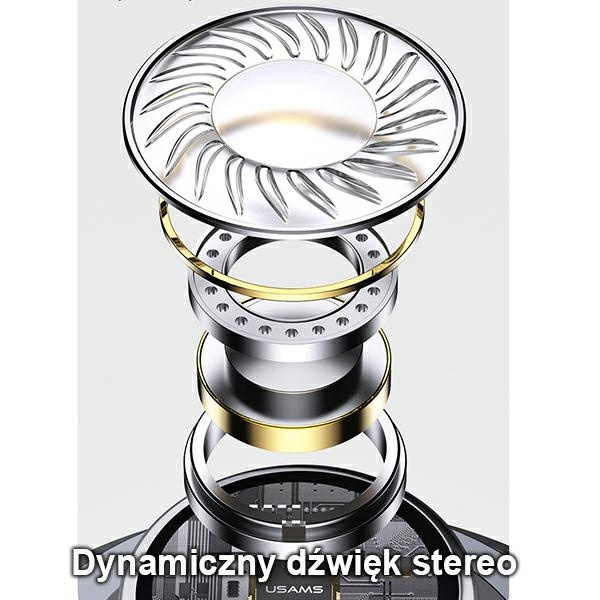 USAMS Headphones EP-46 USB-C red/red 1.2m HSEP4604