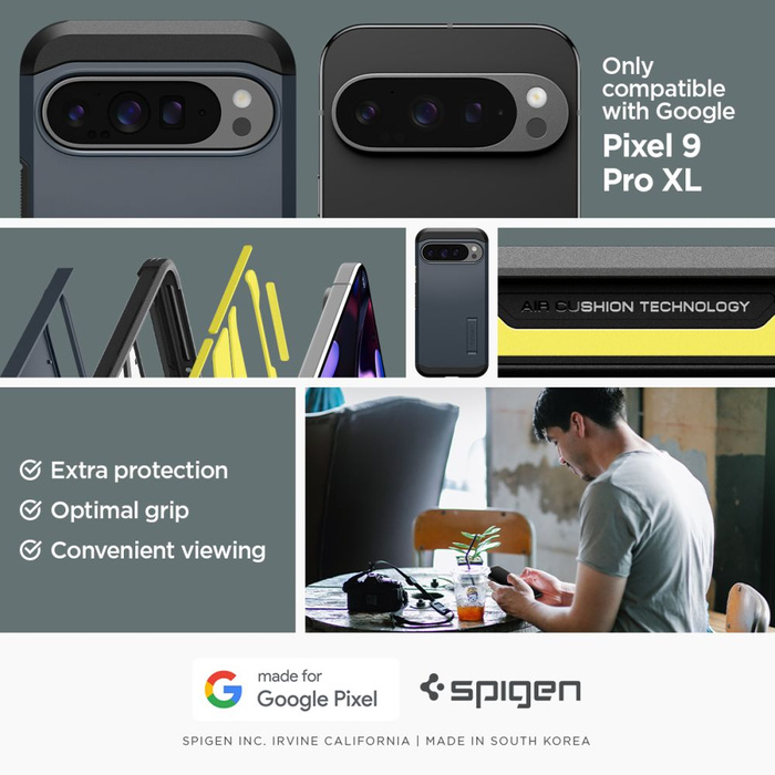 Spigen Tough Armor GOOGLE PIXEL 9 PRO XL METAL SLATE