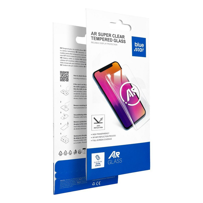 Szkło hartowane do iPhone 17 PRO Blue Star 5D AR czarne