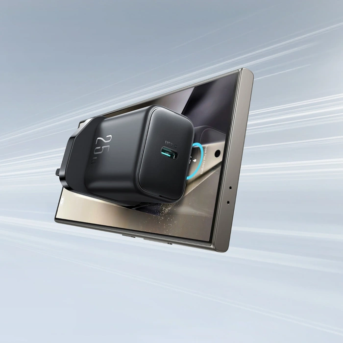 Ładowarka sieciowa Joyroom JR-TCF23 25W z kablem USB-C 1m - czarna