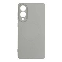 Liquid Silicone Case with MagSafe for Samsung Galaxy S25 Edge - Gray