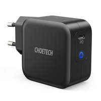 Choetech schnell ladergerät GaN USB Typ C 61W 3A Power Delivery schwarz (Q6006)