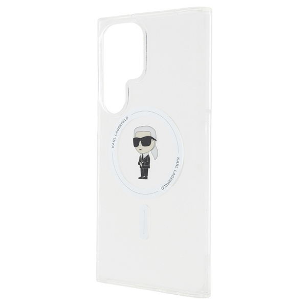 Etui Karl Lagerfeld KLHMS23LHFCKNOT Galaxy S23 Ultra S918 transparent hardcase IML Ikonik MagSafe