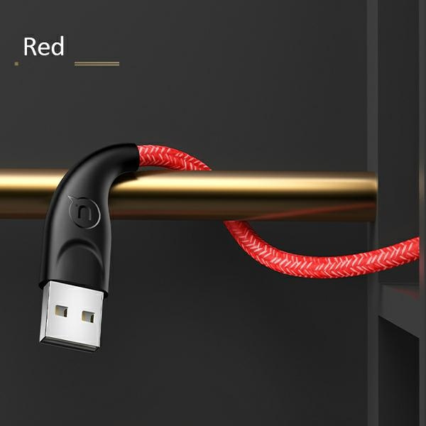 USAMS Cable braided U41 USB-C Fast Charge 3m red/red SJ398USB02 (US-SJ398)